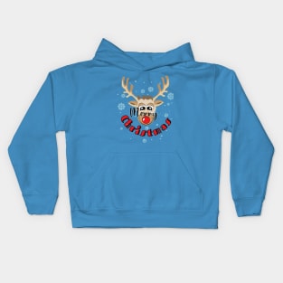 Reindeer Merry Christmas Kids Hoodie